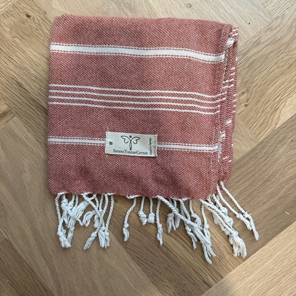 Other - Striped Red and White Turkish Towel